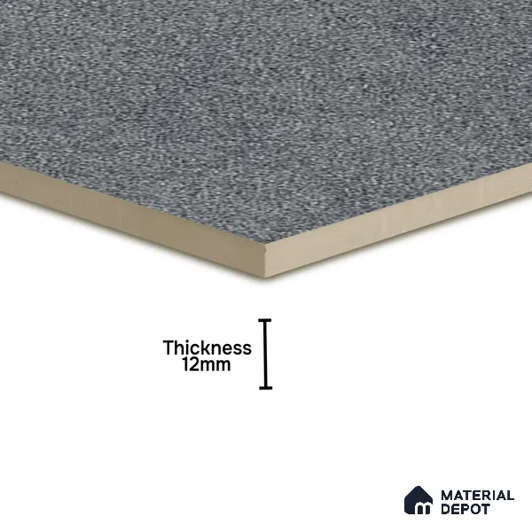 Parking Floor Tile TL 02330 B Dark 16 x 16 inch Vitrified Anti Skid Matte Finish Heavy Duty Tile - 12 mm | Suitable For Bathroom, Heavy Traffic Areas | Pattern Alignment May Vary | 2-3 mm Spacer is Mandatory