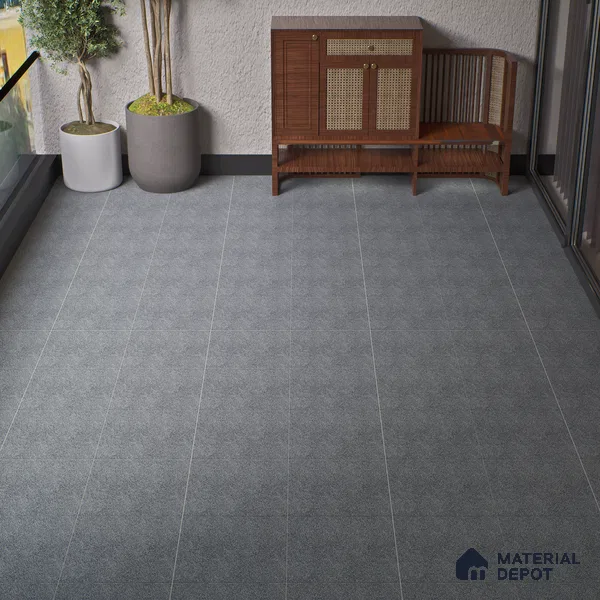 Parking Floor Tile TL 02330 B Dark 16 x 16 inch Vitrified Anti Skid Matte Finish Heavy Duty Tile - 12 mm | Suitable For Bathroom, Heavy Traffic Areas | Pattern Alignment May Vary | 2-3 mm Spacer is Mandatory