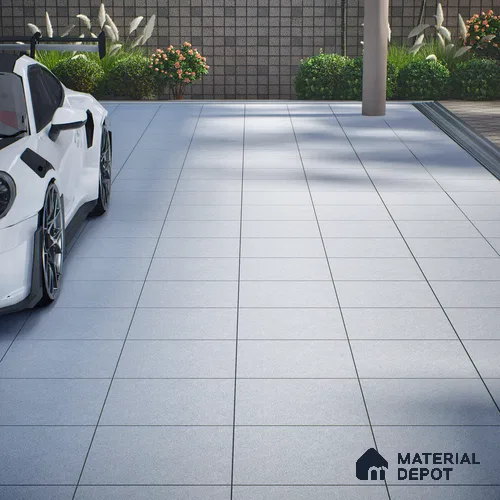 Parking Floor Tile TL 02331 A Light 16 x 16 inch Vitrified Anti Skid Matte Finish Heavy Duty Tile - 12 mm | Suitable For Bathroom, Heavy Traffic Areas | Pattern Alignment May Vary | 2-3 mm Spacer is Mandatory