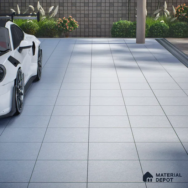 Parking Floor Tile TL 02331 A Light 16 x 16 inch Vitrified Anti Skid Matte Finish Heavy Duty Tile - 12 mm | Suitable For Bathroom, Heavy Traffic Areas | Pattern Alignment May Vary | 2-3 mm Spacer is Mandatory