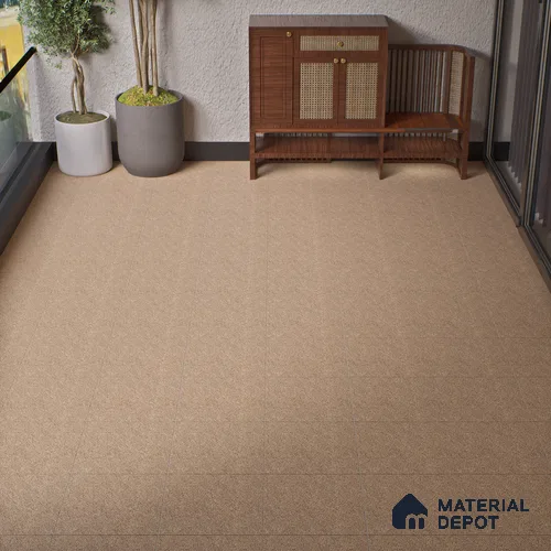 Parking Floor Tile TL 02332 B Dark 16 x 16 inch Vitrified Anti Skid Matte Finish Heavy Duty Tile - 12 mm | Suitable For Bathroom, Heavy Traffic Areas | Pattern Alignment May Vary | 2-3 mm Spacer is Mandatory