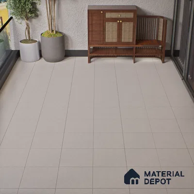 Parking Floor Tile TL 02332 A Light 16 x 16 inch Vitrified Anti Skid Matte Finish Heavy Duty Tile - 12 mm | Suitable For Bathroom, Heavy Traffic Areas | Pattern Alignment May Vary | 2-3 mm Spacer is Mandatory
