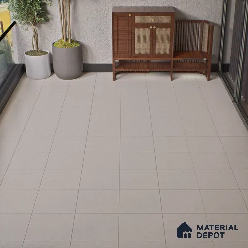 Parking Floor Tile TL 02332 A Light 16 x 16 inch Vitrified Anti Skid Matte Finish Heavy Duty Tile - 12 mm | Suitable For Bathroom, Heavy Traffic Areas | Pattern Alignment May Vary | 2-3 mm Spacer is Mandatory