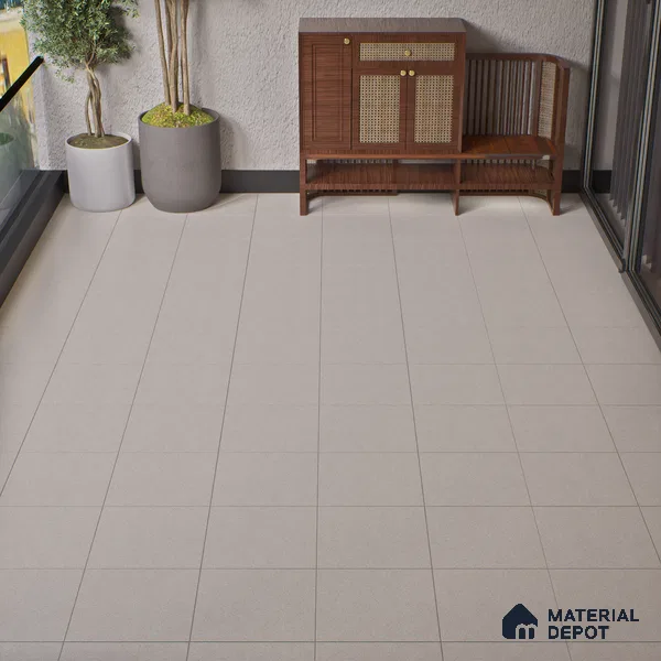 Parking Floor Tile TL 02332 A Light 16 x 16 inch Vitrified Anti Skid Matte Finish Heavy Duty Tile - 12 mm | Suitable For Bathroom, Heavy Traffic Areas | Pattern Alignment May Vary | 2-3 mm Spacer is Mandatory