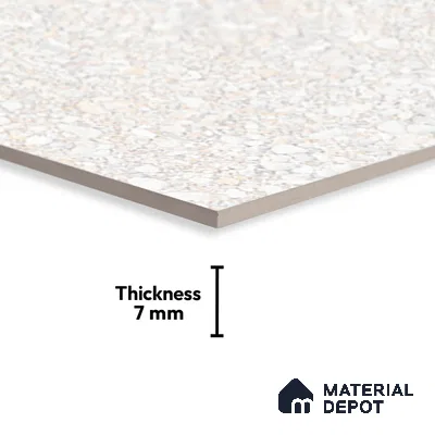 Stone Wall Tile TL 02422 A Light Bisque Cream 18 x 12 inch Glossy Finish Ceramic Wall Tile - 7 mm