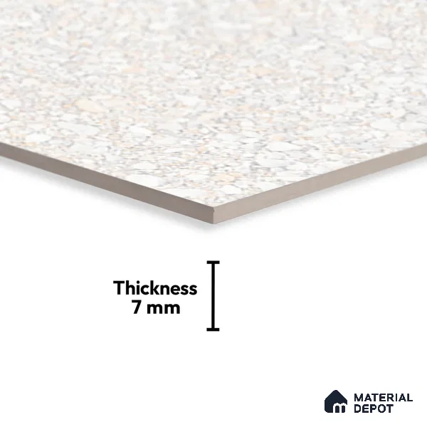 Stone Wall Tile TL 02422 A Light Bisque Cream 18 x 12 inch Glossy Finish Ceramic Wall Tile - 7 mm