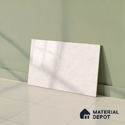 Marble Wall Tile TL 03714 Light Butterscotch Cream 18 x 12 inch Glossy Finish Ceramic Tile - 7 mm