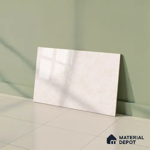 Marble Wall Tile TL 03714 Light Butterscotch Cream 18 x 12 inch Glossy Finish Ceramic Tile - 7 mm