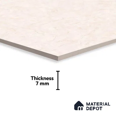 Marble Wall Tile TL 03714 Light Butterscotch Cream 18 x 12 inch Glossy Finish Ceramic Tile - 7 mm