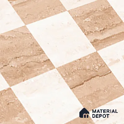 TL 02423 C Highlighter Earth Brown & Cream 18 x 12 inch Glossy Finish Ceramic Wall Tile - 7 mm