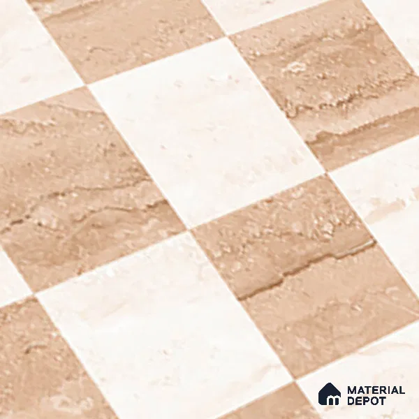 TL 02423 C Highlighter Earth Brown & Cream 18 x 12 inch Glossy Finish Ceramic Wall Tile - 7 mm
