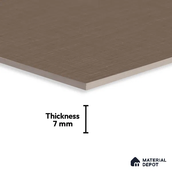 TL 02419 C Dark Brown 18 x 12 inch Glossy Finish Ceramic Wall Tile - 7 mm