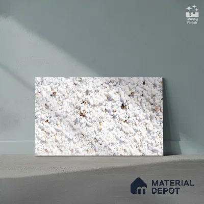 TL 02434 D Dark Ice White 18 x 12 inch Glossy Finish Ceramic Wall Tile - 7 mm
