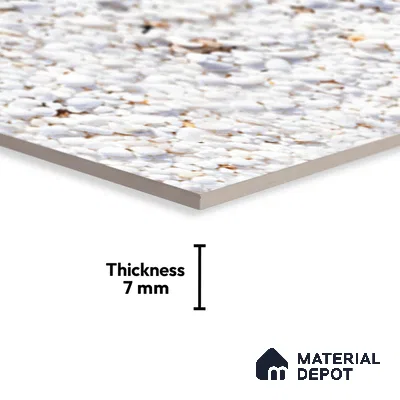 TL 02434 D Dark Ice White 18 x 12 inch Glossy Finish Ceramic Wall Tile - 7 mm