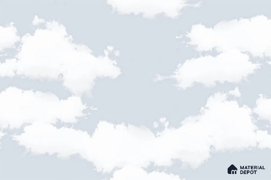 TL 02435 A Light Sky Blue & White 18 x 12 inch Glossy Finish Ceramic Wall Tile - 7 mm
