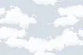 TL 02435 A Light Sky Blue & White 18 x 12 inch Glossy Finish Ceramic Wall Tile - 7 mm | Image 01