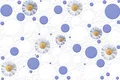 TL 02425 A Light Snow White & Blue 18 x 12 inch Glossy Finish Ceramic Wall Tile - 7 mm | Image 01