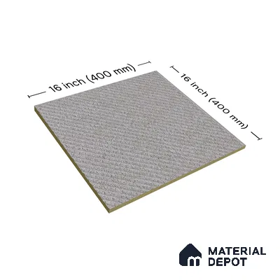 TL 07584 Liner Gris 16 x 16 inch Anti Skid Matte Finish Vitrified Floor Tile - 12 mm | Pattern Alignment May Vary | 2-3 mm Spacer is Mandatory