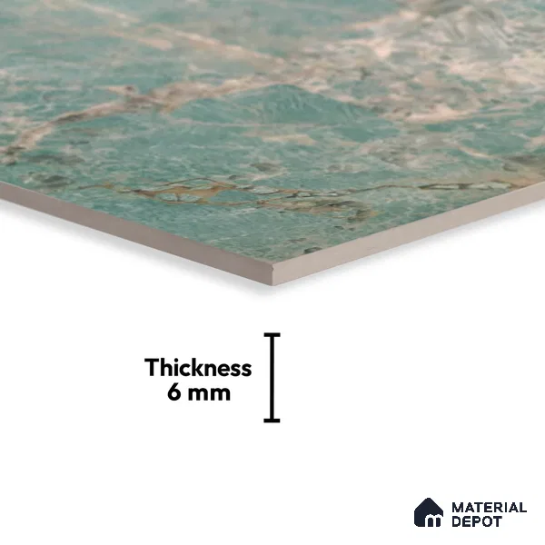 TL 02534 C Dark Blue 18 x 12 inch Glossy Finish Ceramic Wall Tile - 6 mm (Sample)