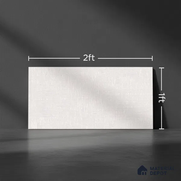 Stone Wall Tile TL 02453 A Beige Light 2 ft x 1 ft Glossy Finish Ceramic Tile - 6 mm (Sample)