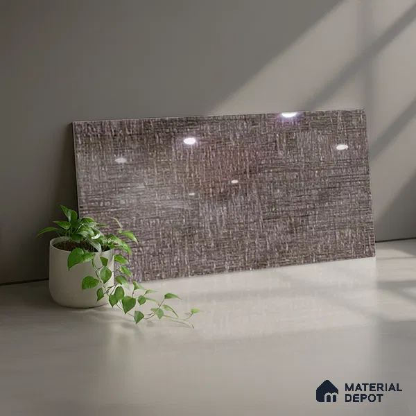 TL 02453 C Brown Dark 2 ft x 1 ft Glossy Finish Ceramic Wall Tile - 6 mm (Sample)