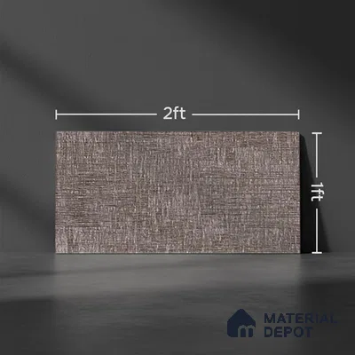 TL 02453 C Brown Dark 2 ft x 1 ft Glossy Finish Ceramic Wall Tile - 6 mm (Sample)