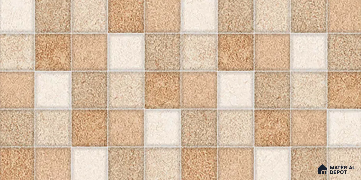 TL 02456 B Earth Brown Highlighter 2 ft x 1 ft Glossy Finish Ceramic Wall Tile - 6 mm (Sample)