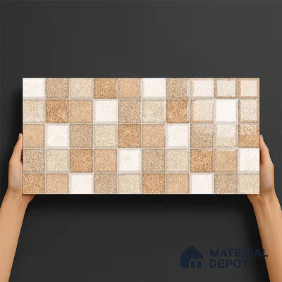 TL 02456 B Earth Brown Highlighter 2 ft x 1 ft Glossy Finish Ceramic Wall Tile - 6 mm (Sample)