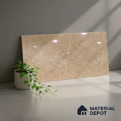 TL 02456 C Earth Brown Dark 2 ft x 1 ft Glossy Finish Ceramic Wall Tile - 6 mm