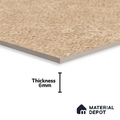 TL 02456 C Earth Brown Dark 2 ft x 1 ft Glossy Finish Ceramic Wall Tile - 6 mm