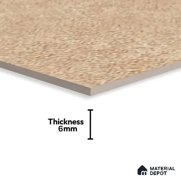 TL 02456 C Earth Brown Dark 2 ft x 1 ft Glossy Finish Ceramic Wall Tile - 6 mm