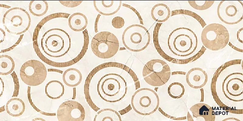 TL 02454 B Brown Champagne Highlighter 2 ft x 1 ft Glossy Finish Ceramic Wall Tile - 6 mm (Sample)
