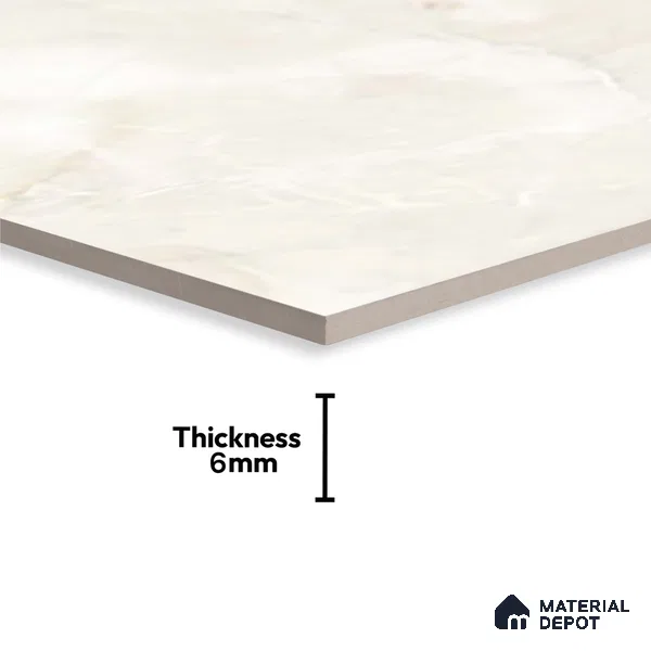 TL 02454 A Cream Light 2 ft x 1 ft Glossy Finish Ceramic Wall Tile - 6 mm (Sample)