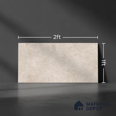 TL 02462 C Coffee Brown Dark 2 ft x 1 ft Glossy Finish Ceramic Wall Tile - 6 mm (Sample)