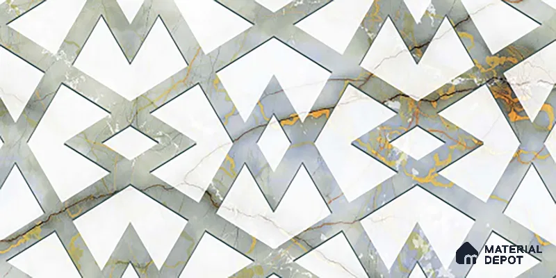 TL 02460 B White Anti Flash White Highlighter 2 ft x 1 ft Glossy Finish Ceramic Wall Tile - 6 mm (Sample)