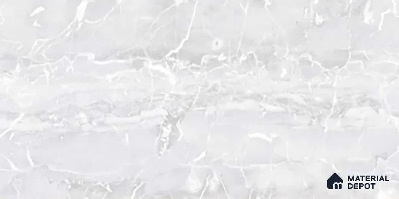 TL 02457 A Pearl White Light 2 ft x 1 ft Glossy Finish Ceramic Wall Tile - 6 mm