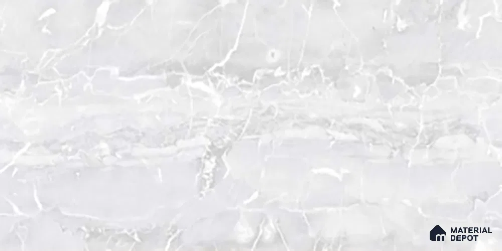 TL 02457 A Pearl White Light 2 ft x 1 ft Glossy Finish Ceramic Wall Tile - 6 mm