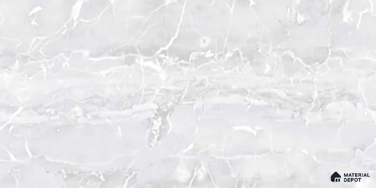TL 02457 A Pearl White Light 2 ft x 1 ft Glossy Finish Ceramic Wall Tile - 6 mm