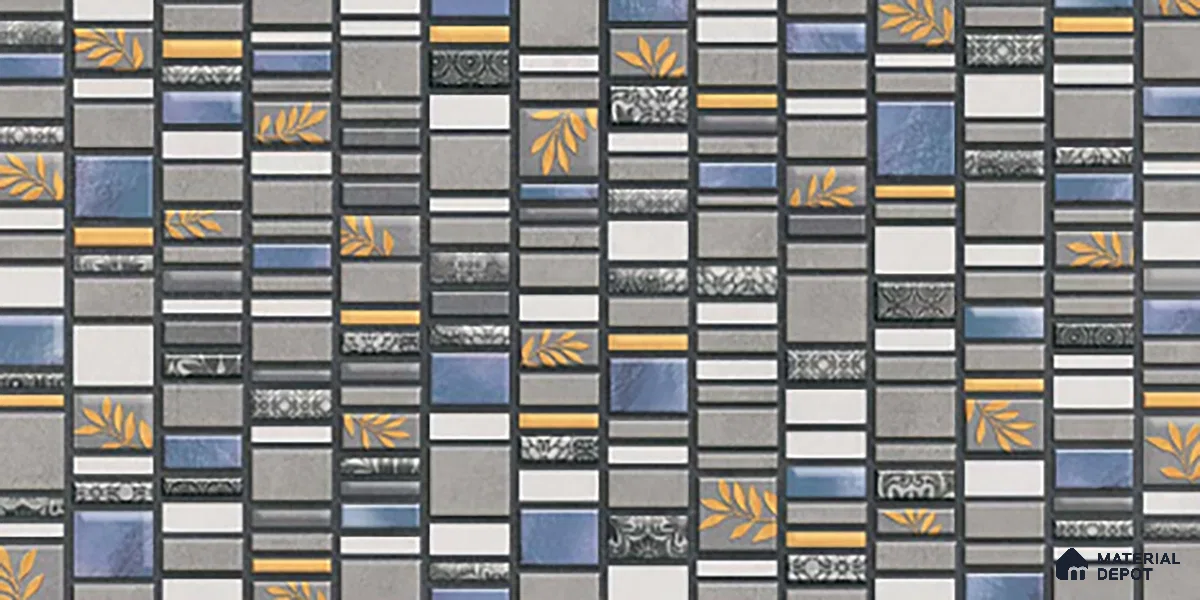 Highlighter Wall Tile TL 02459 B Light Grey Quartz 2 ft x 1 ft Glossy Finish Ceramic Tile - 6 mm | Suitable For Kitchen, Bathroom & Accent/Feature Wall