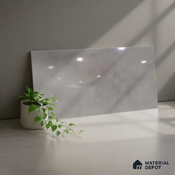 TL 02459 C Grey Dark 2 ft x 1 ft Glossy Finish Ceramic Wall Tile - 6 mm (Sample)