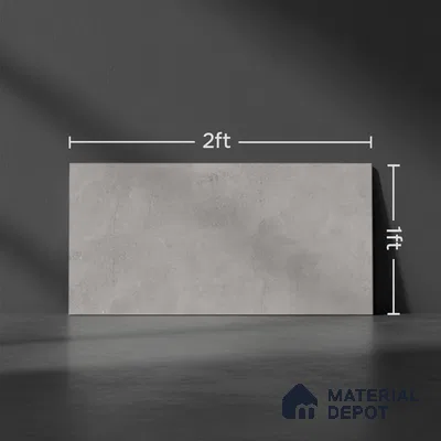 TL 02459 C Grey Dark 2 ft x 1 ft Glossy Finish Ceramic Wall Tile - 6 mm (Sample)