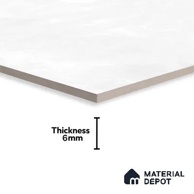 TL 02464 A White Seasalt Light 2 ft x 1 ft Glossy Finish Ceramic Wall Tile - 6 mm (Sample)