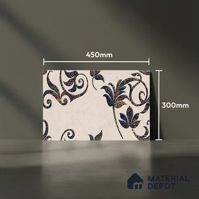TL 02450 B Oyster Beige Highlighter 18 x 12 inch Matte Finish Ceramic Wall Tile - 6 mm (Sample)