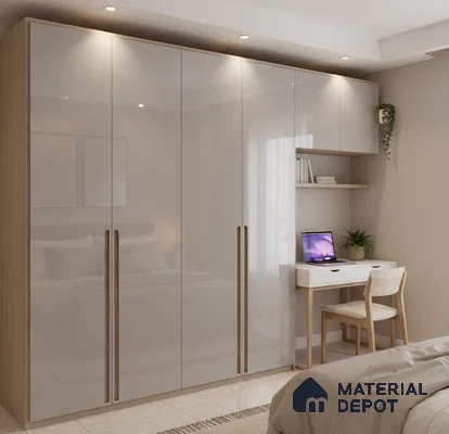 Ferrero 1B 0806 Hazy Violet 8 ft x 4 ft Solid Series High Gloss Finish Acrylic Laminate - 1.5 mm (LM 01153) | Matching Edgeband Code - 806 | Suitable for Kitchen Cabinets, Study Areas, Wardrobe