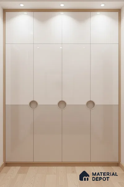 Ferrero 1B 0816 Slate Grey 8 ft x 4 ft Solid Series High Gloss Finish Acrylic Laminate - 1.5 mm (LM 01159) | Matching Edgeband Code - 816 | Suitable for Kitchen Cabinets, Study Areas, Wardrobe