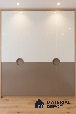 Ferrero 1B 0816 Slate Grey 8 ft x 4 ft Solid Series High Gloss Finish Acrylic Laminate - 1.5 mm (LM 01159) | Matching Edgeband Code - 816 | Suitable for Kitchen Cabinets, Study Areas, Wardrobe