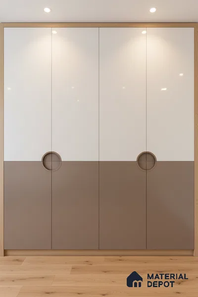 Ferrero 1B 0816 Slate Grey 8 ft x 4 ft Solid Series High Gloss Finish Acrylic Laminate - 1.5 mm (LM 01159) | Matching Edgeband Code - 816 | Suitable for Kitchen Cabinets, Study Areas, Wardrobe