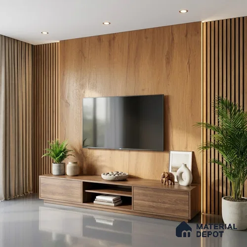Wooden Look LM 01206 Urban Blend 8 ft x 4 ft Texture Finish Laminates - 1 mm  | Suitable for TV Unit, Wardrobe, Kitchen Cabinets