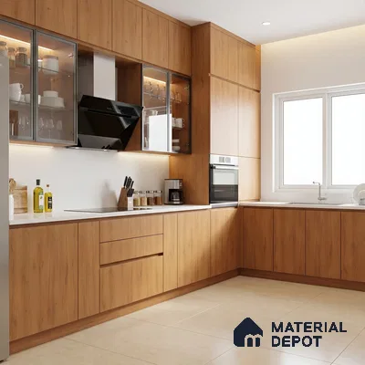 Wooden Look LM 01206 Urban Blend 8 ft x 4 ft Texture Finish Laminates - 1 mm  | Suitable for TV Unit, Wardrobe, Kitchen Cabinets