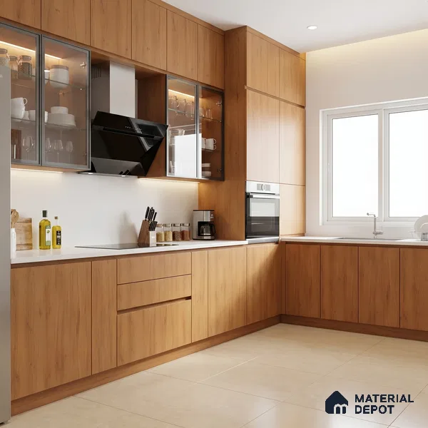 Wooden Look LM 01206 Urban Blend 8 ft x 4 ft Texture Finish Laminates - 1 mm | Suitable for TV Unit, Wardrobe, Kitchen Cabinets